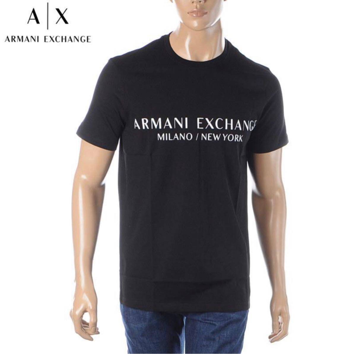 【SALE／60%OFF】 A|X アルマーニエクスチェンジ 新品 ARMANI L Tシャツ EXCHANGE 男性用