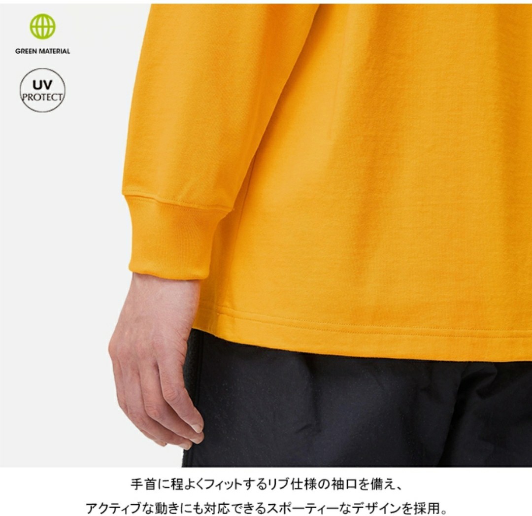 【新品・即決・送料無料】ノースフェイス 長袖 Tシャツ L イエロー スクエアロゴ ロンＴ トップス THE NORTH FACEの画像5