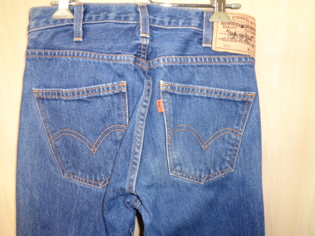 s80◆Levi’s 606 スリムテーパード ジーンズ◆リーバイス 13年アメリカ製 復刻 オレンジタブ BIG Eｗ26 インディゴ 30606-0033 デニム 5J_画像3