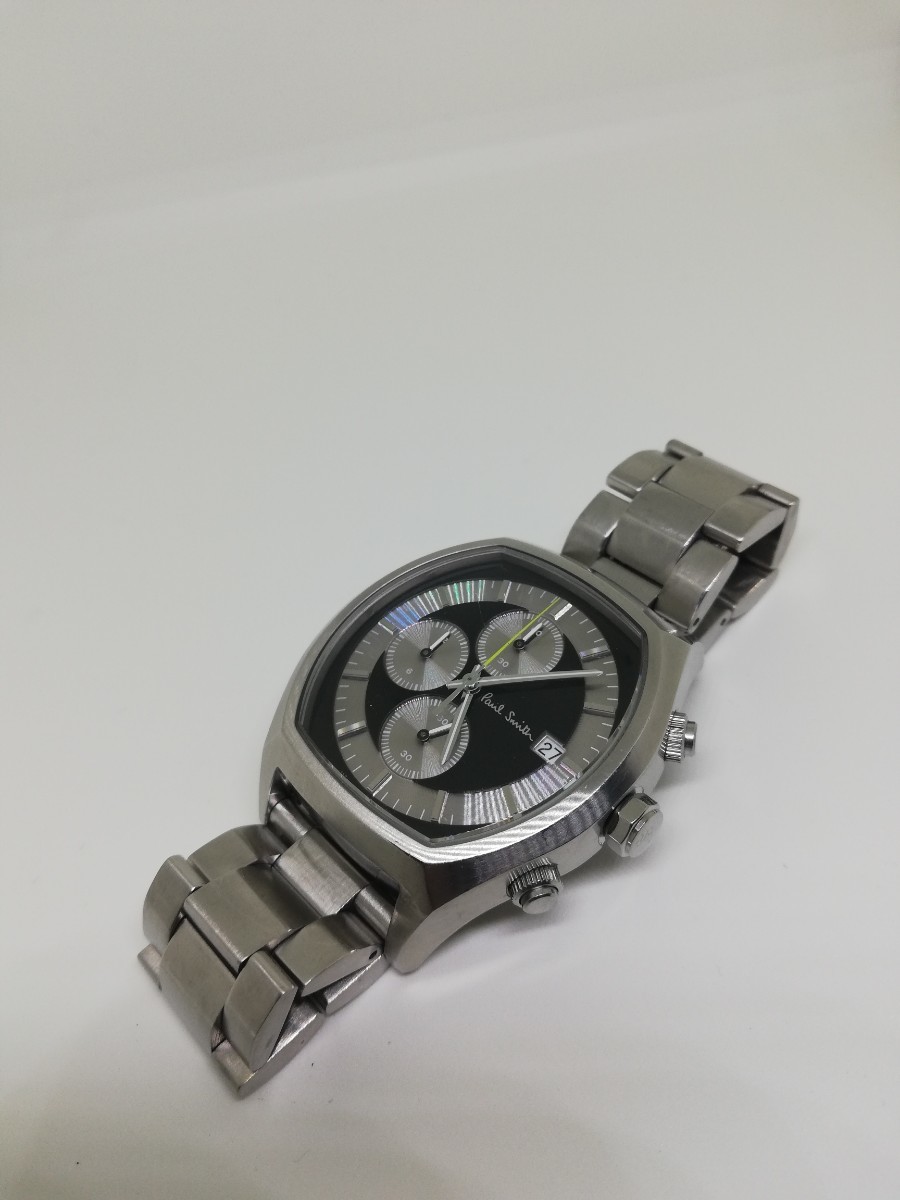 【稼働品】Paul Smith ポールスミス 0510-T013945 メンズクォーツクロノグラフ腕時計