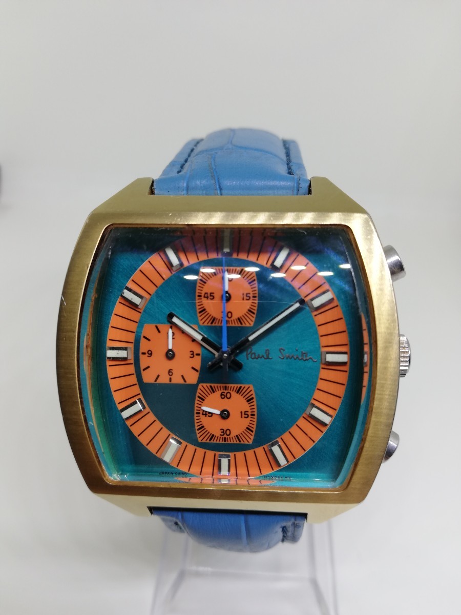 【稼働品】Paul Smith ポールスミス 0530-H00893 メンズクォーツクロノグラフ腕時計 GB_画像2