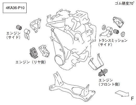 新品 モンスタースポーツ 強化エンジンマウント キャラ PG6SS 【647500-2900M】_画像1