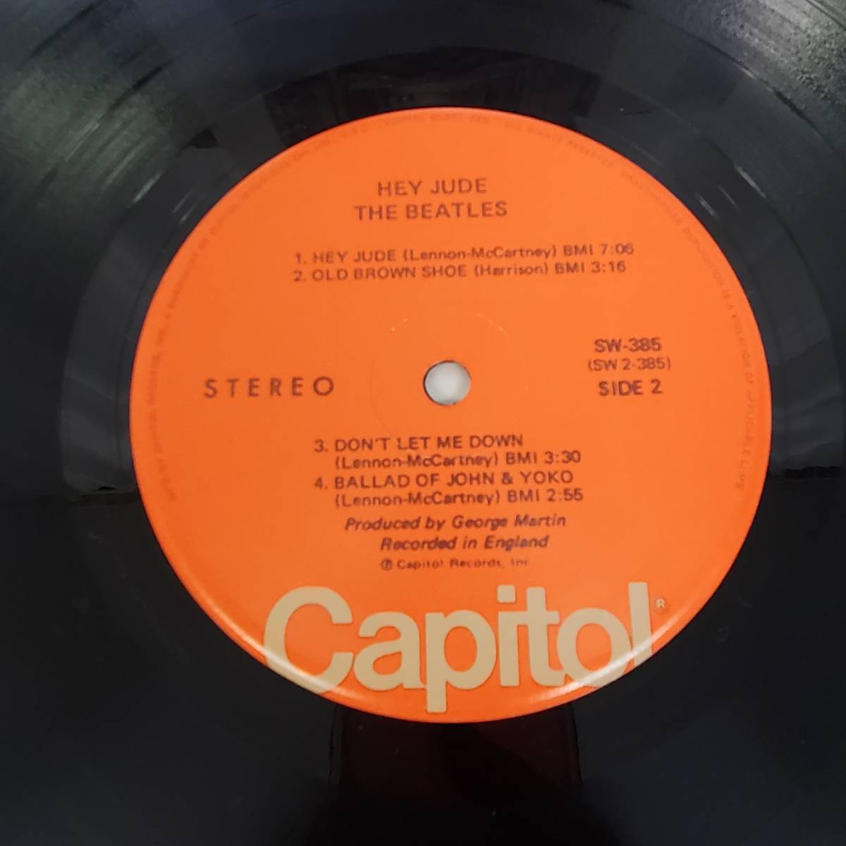 1017-223□LP盤 レコード THE BEATLES HEY JUDE SW-385 米盤 US ビートルズ ヘイ ジュード 再生未確認 capital _画像5