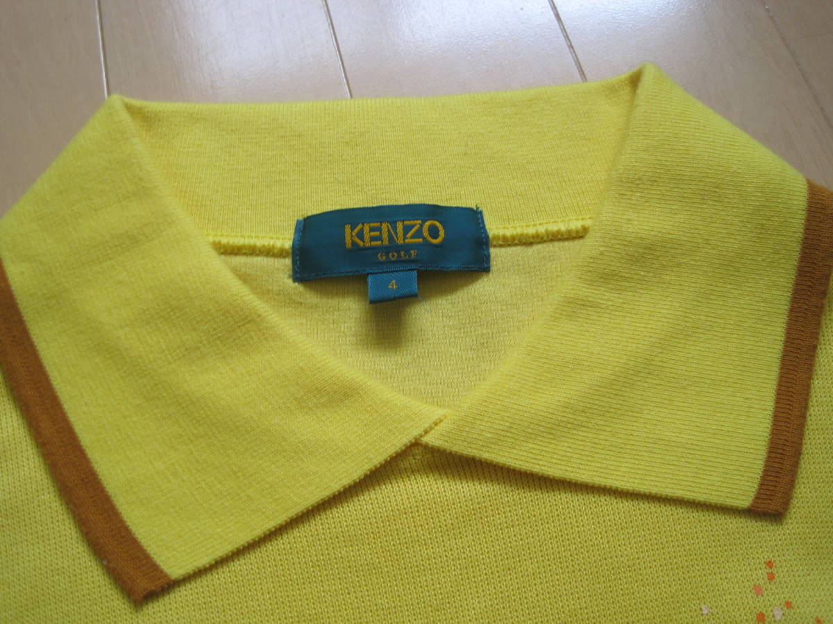 オールド　日本製　ケンゾーゴルフ KENZO golf　長袖ポロシャツ　ゆったりシルエット　４_画像5