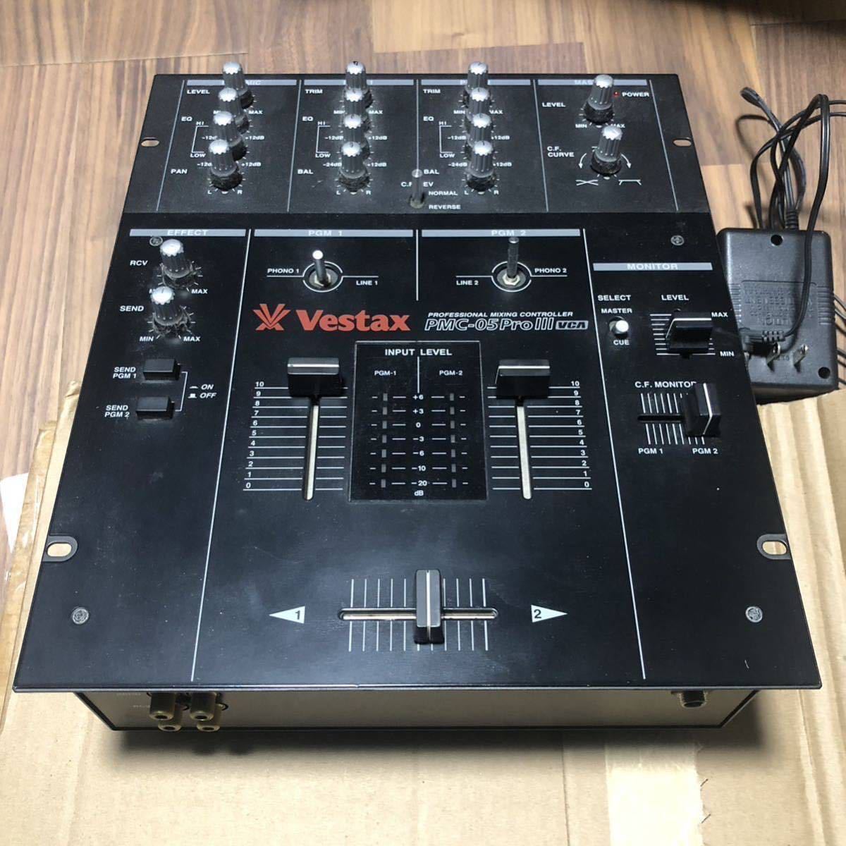 世界中の商品を購入 Vestax DJミキサー PMC-05PROⅢ VCA