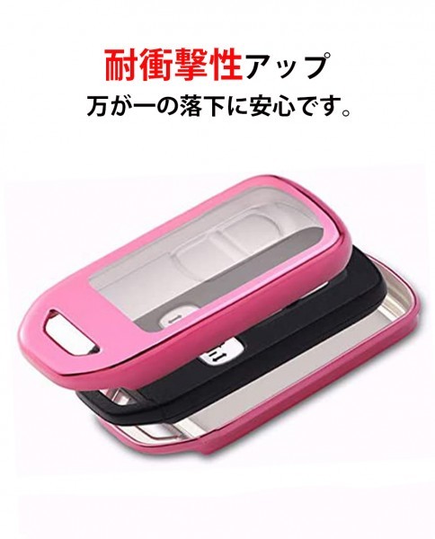 N-BOXカスタム N-BOX+ プラス Nワゴン N-WGNカスタム N-ONE N-BOX スラッシュ N-VAN +STYLE キーケース 本革 キーホルダー レッド_画像5