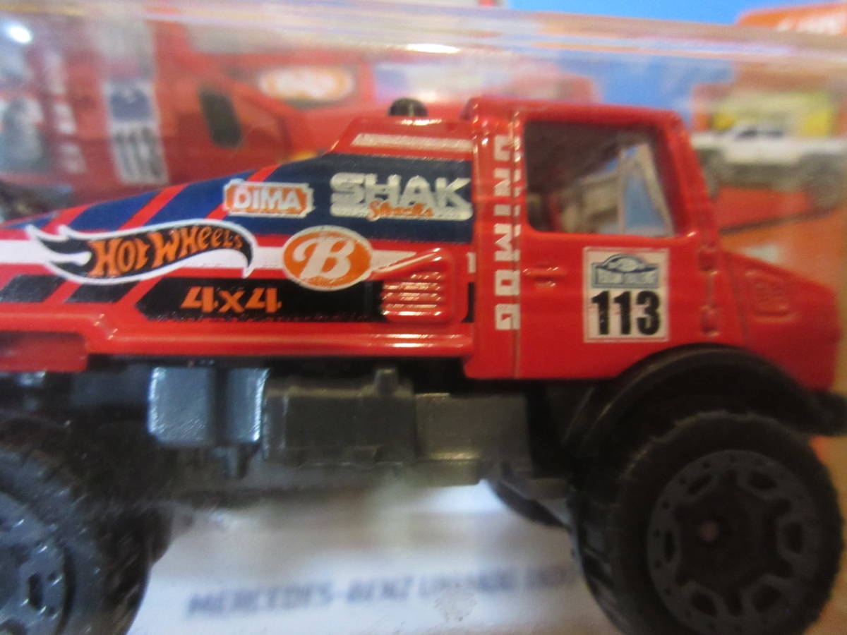 Hot Wheels Mercedes-Benz Unimog 1300 HW Hot Trucks 4/10 USカード メルセデス・ベンツ ウニモグ 1300 ドミトリー シャクマトフ_画像9