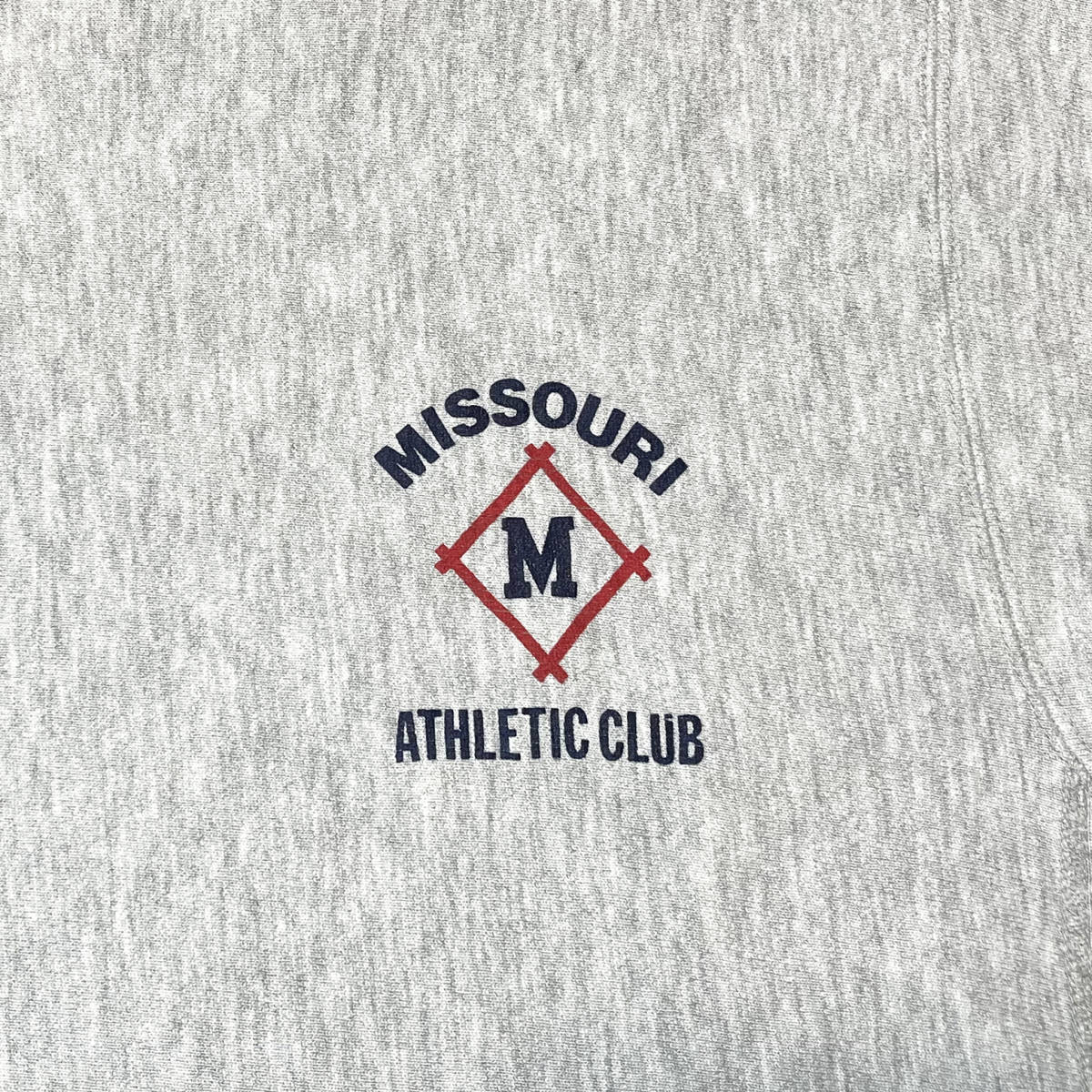 Champion 80's リバースウィーブスウェット MISSOURI ATHLETIC CLUB【L】/ビンテージ vintage 軍物 目無し USMA 霜降りグレー _画像4