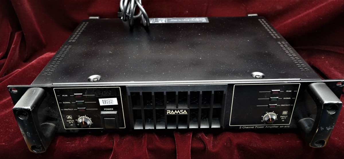 国内初の直営店 A&P○RAMSA WP-9110 パワーアンプ:USED テクニクス