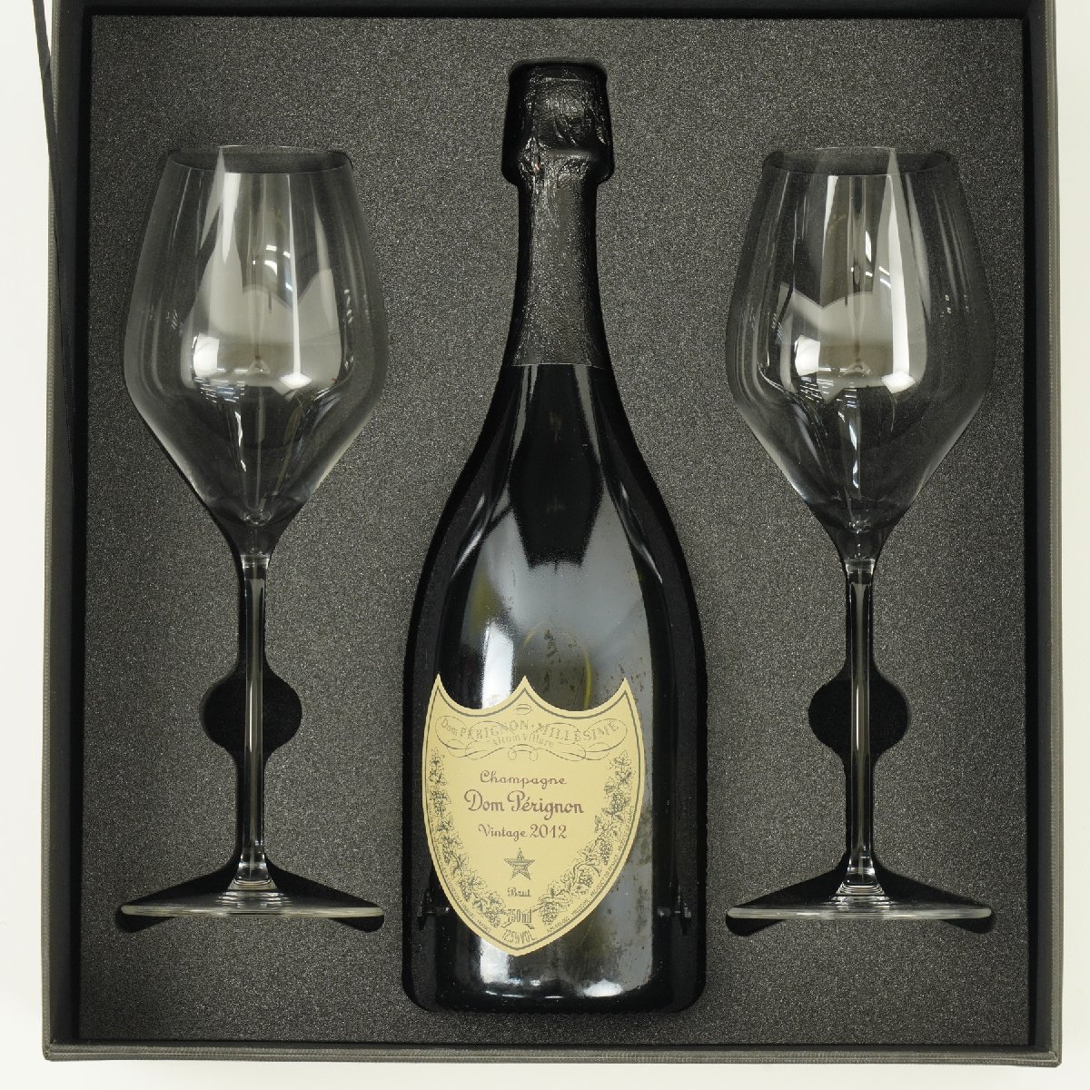 未開栓 古酒 Dom Perignon ドンペリニヨン ヴィンテージ 2012 750ml 2グラスセット [U10790]