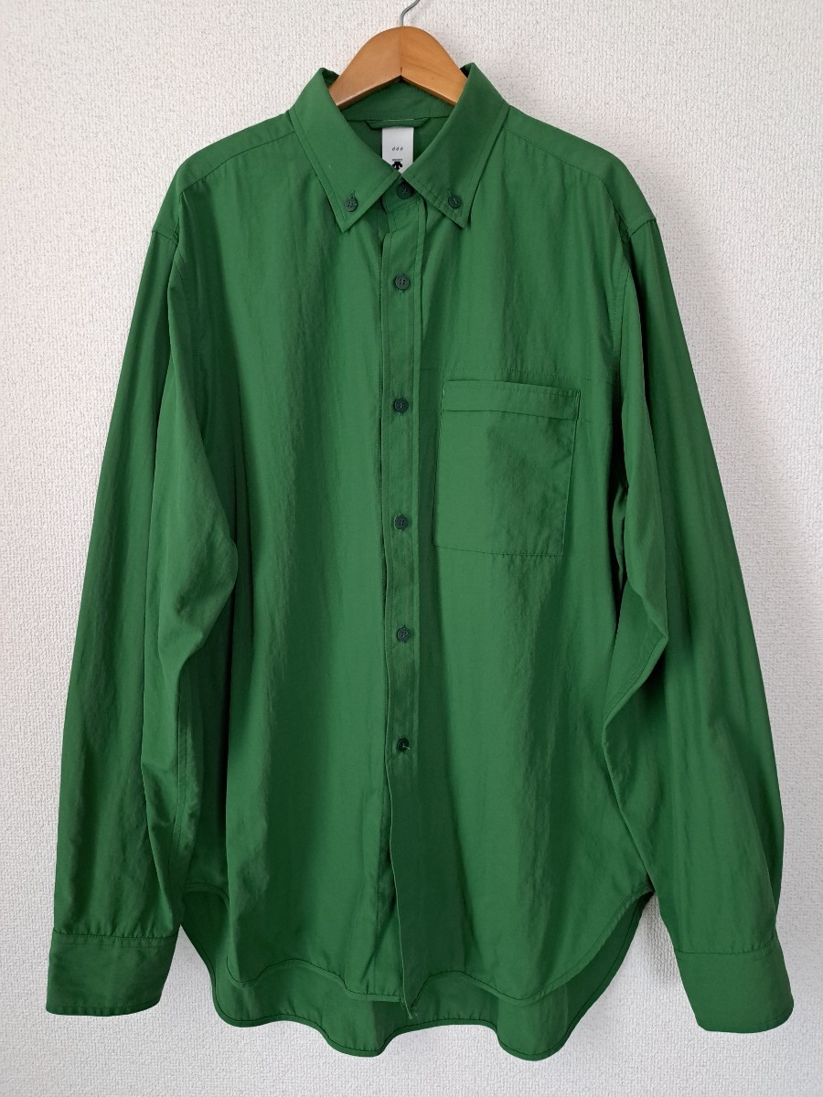 【１着でも送料無料】 ddd DESCENTE 2022AW 送料無料 ナイロン デサント Lサイズ 緑 グリーン 長袖シャツ Lサイズ