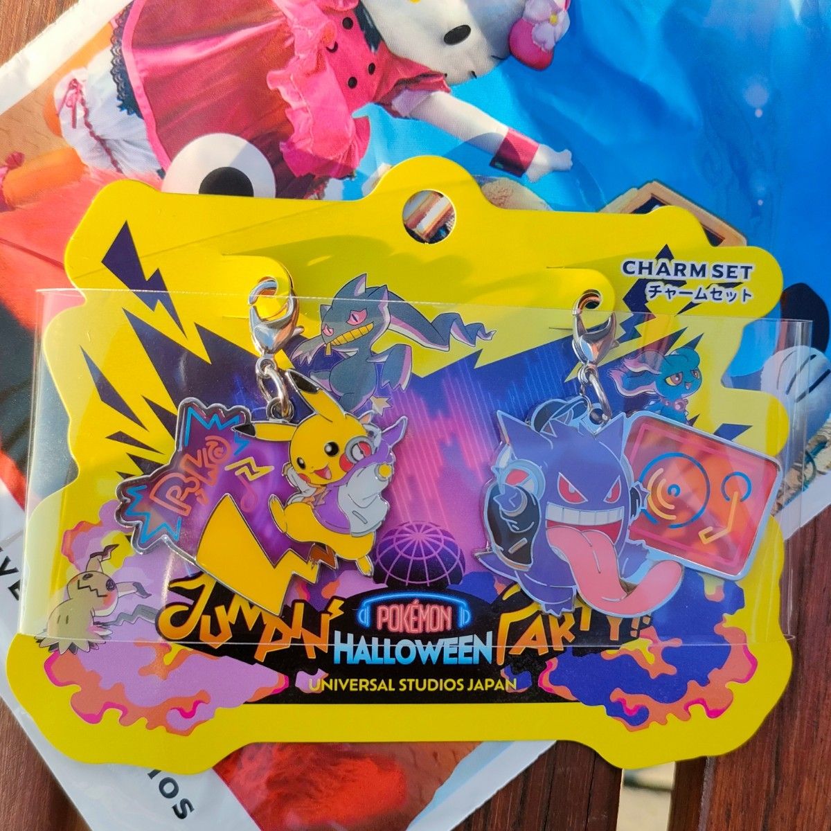 【新品】 DJ　ピカチュウ　ゲンガー　チャームセット USJ ハロウィン期間限定　Halloween　pokemon　ユニバ
