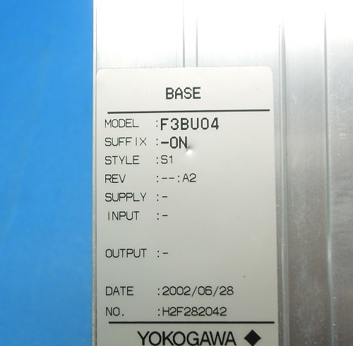 F3BU04-0N　ベースモジュール　横河電機　ランクA中古品_画像3