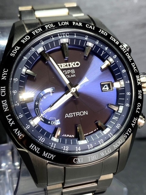 超美品セイコーSEIKO アストロンASTRON メンズGPS ソーラー腕時計