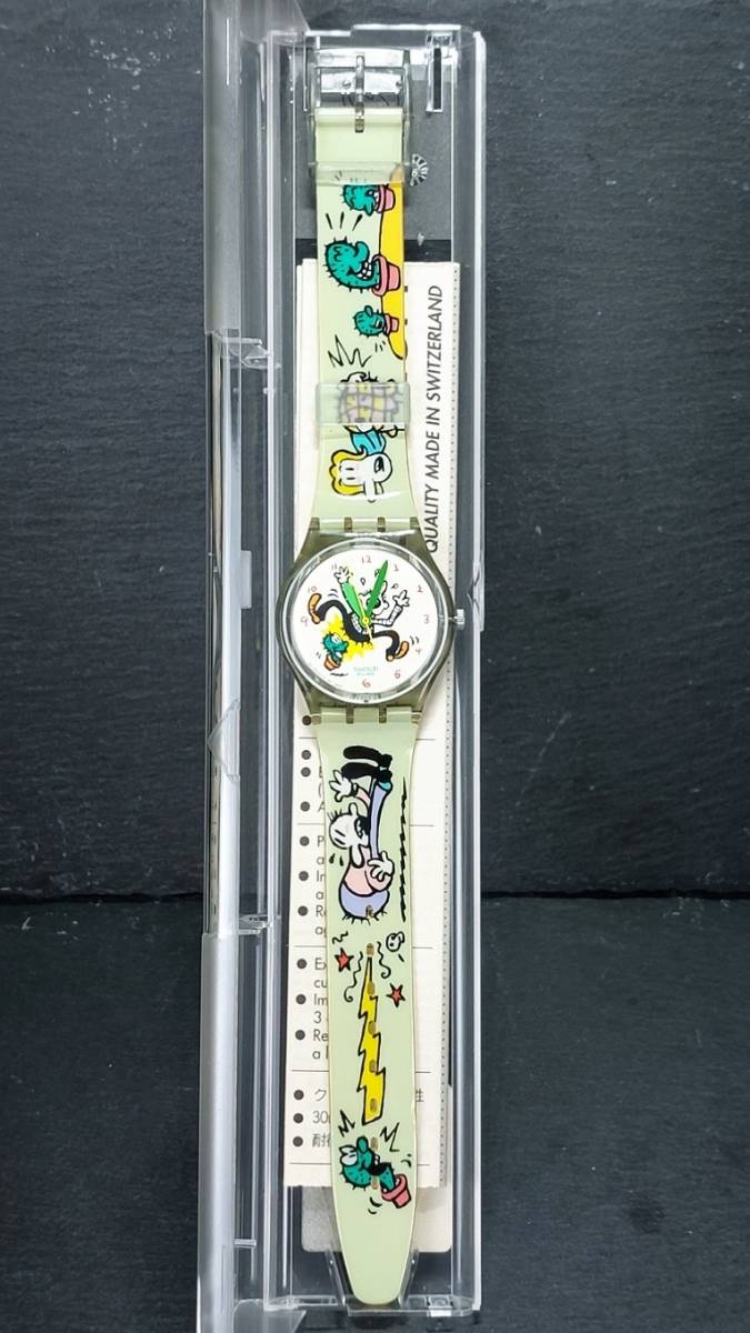 スウォッチ SWATCH スイス SWISS ジェント Gent トゥゲザース・ニーディド Tweezers Needed アナログ 腕時計 電池交換済み 動作確認済み_画像7