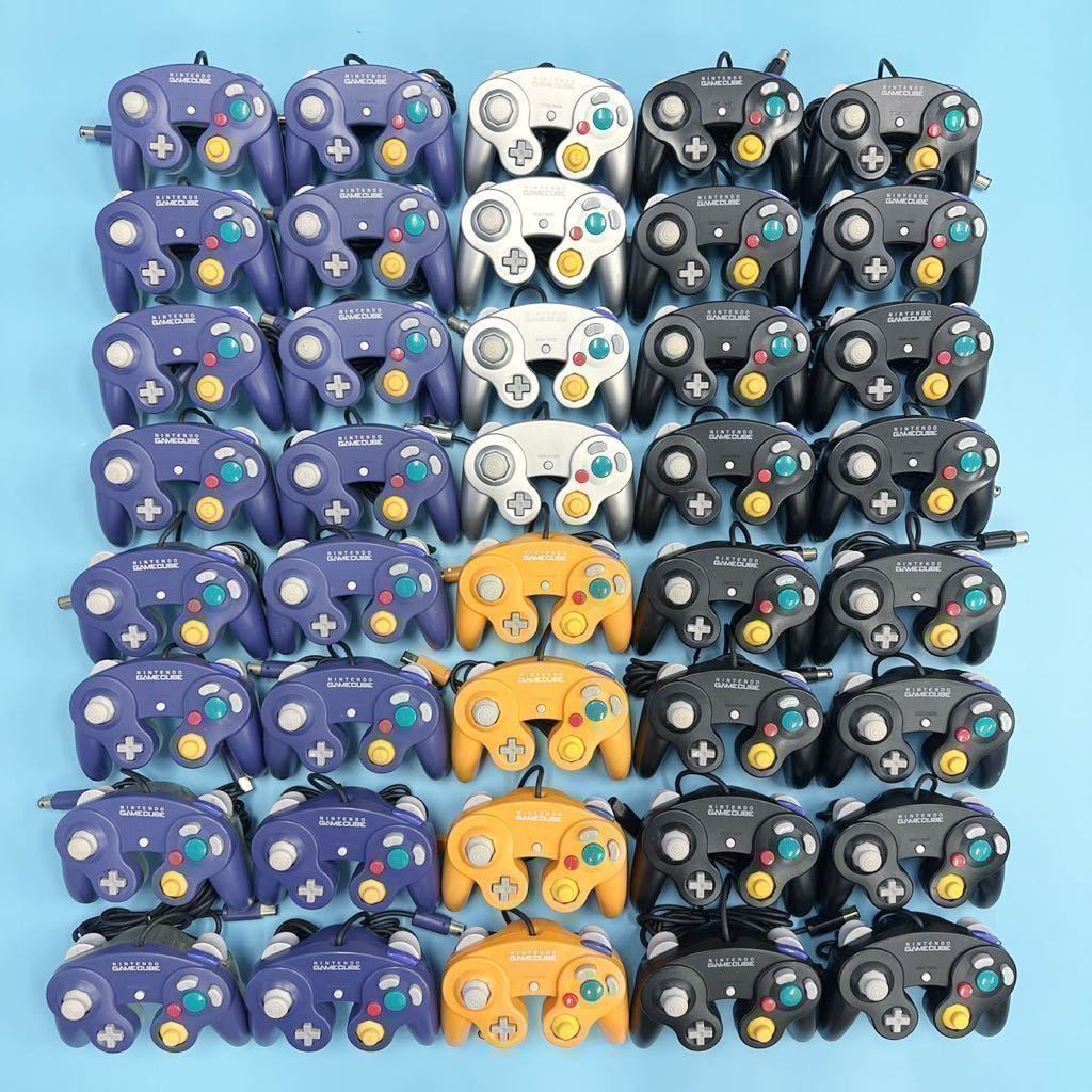 【NINTENDO / ニンテンドー】純正品 40個セット ゲームキューブ コントローラー DOL-003 本体 GAMECUBE CONTROLLER 任天堂 大量 まとめ売り_画像1