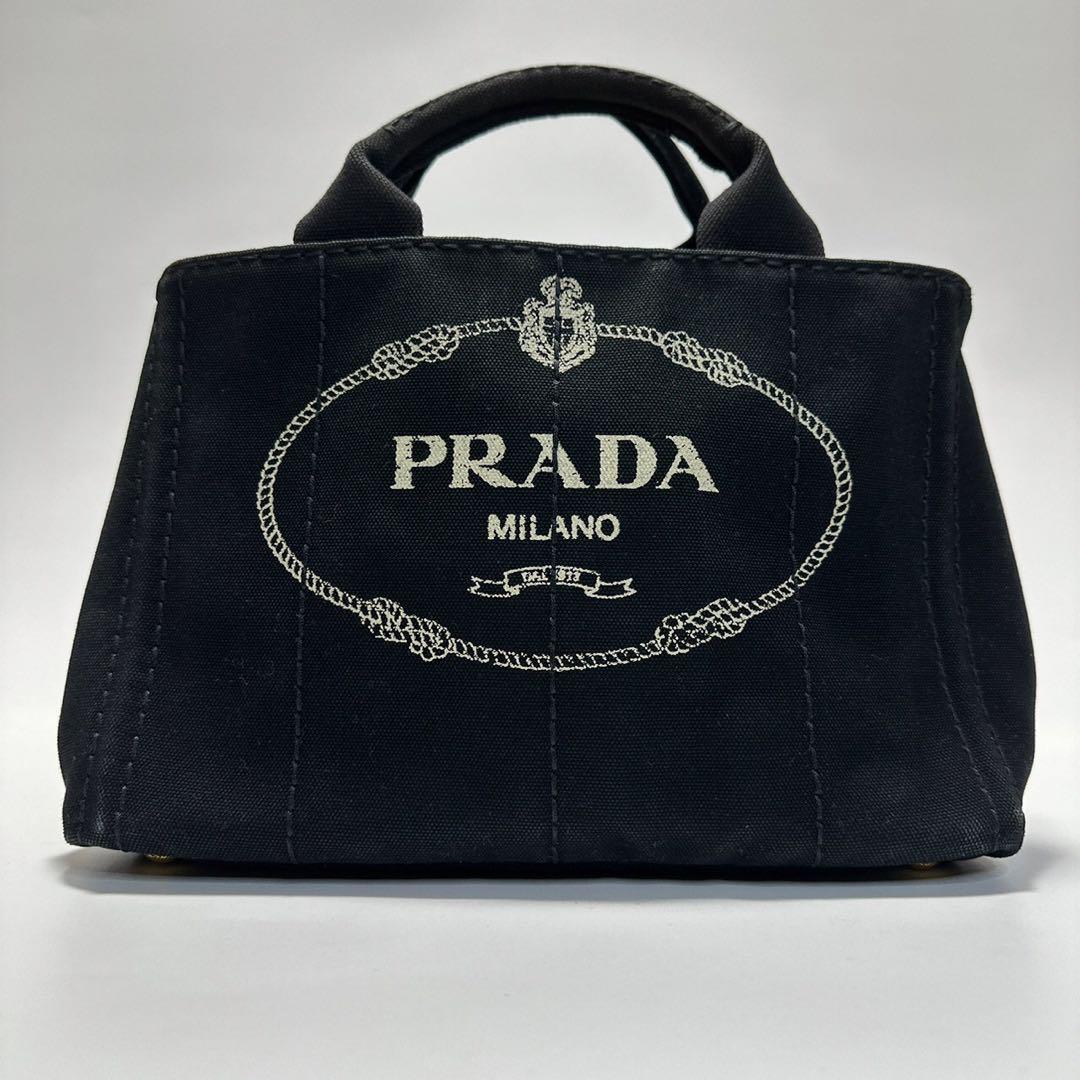 美品】PRADA トートバッグ カナパ-