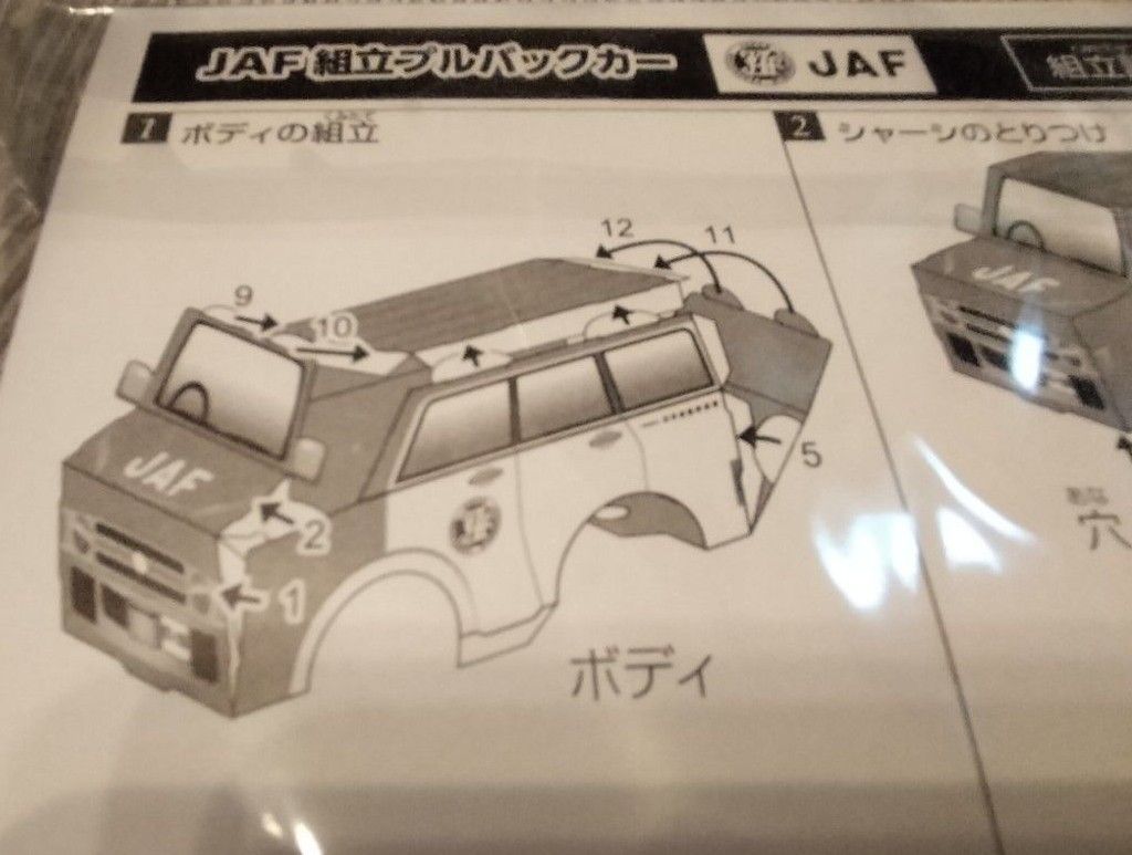 ジャパンモビリティショー2023 JAFプルバックカー    チョロQ