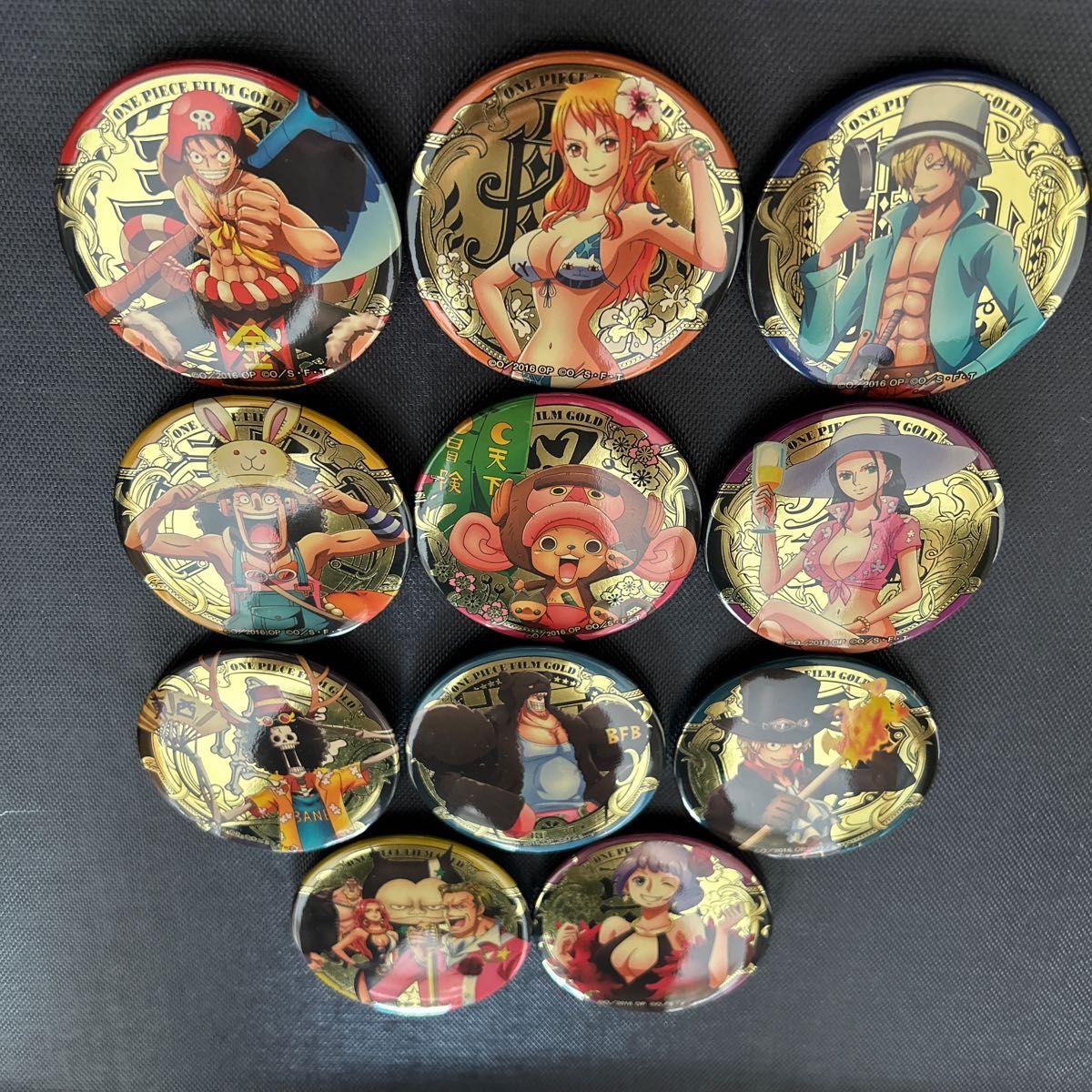 ONE PIECE FILM GOLD ワンピースフィルムゴールド 缶バッジ ONE PIECE FILM GOLD ワンピースフィルムゴールド 缶バッジ