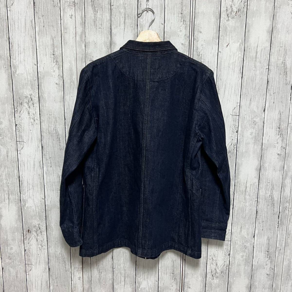 美品 MHL × CANTON OVERALLSコラボデニムカバーオール 日本製 美品 MHL × CANTON OVERALLSコラボデニムカバーオール 日本製