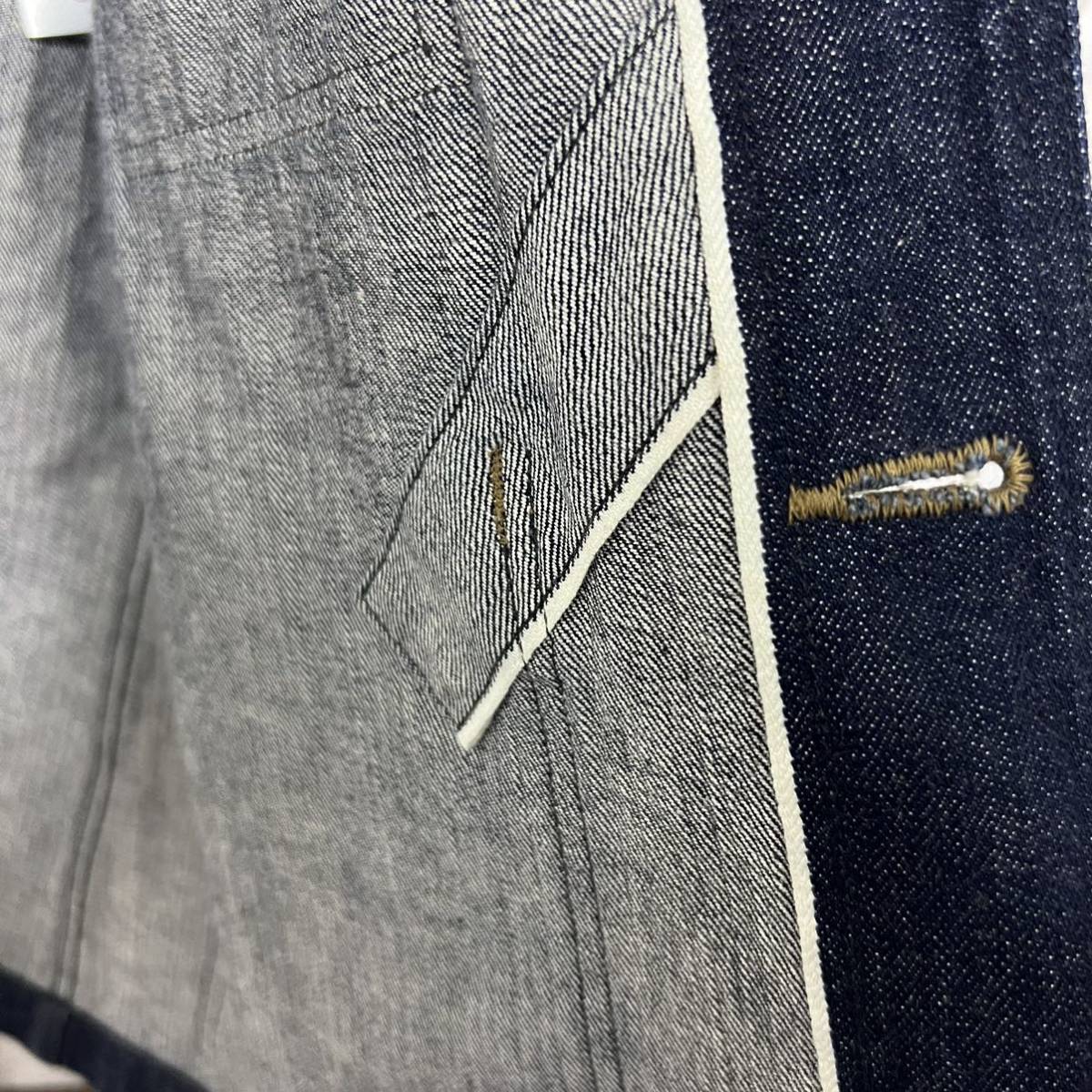 美品 MHL × CANTON OVERALLSコラボデニムカバーオール 日本製 美品 MHL × CANTON OVERALLSコラボデニムカバーオール 日本製