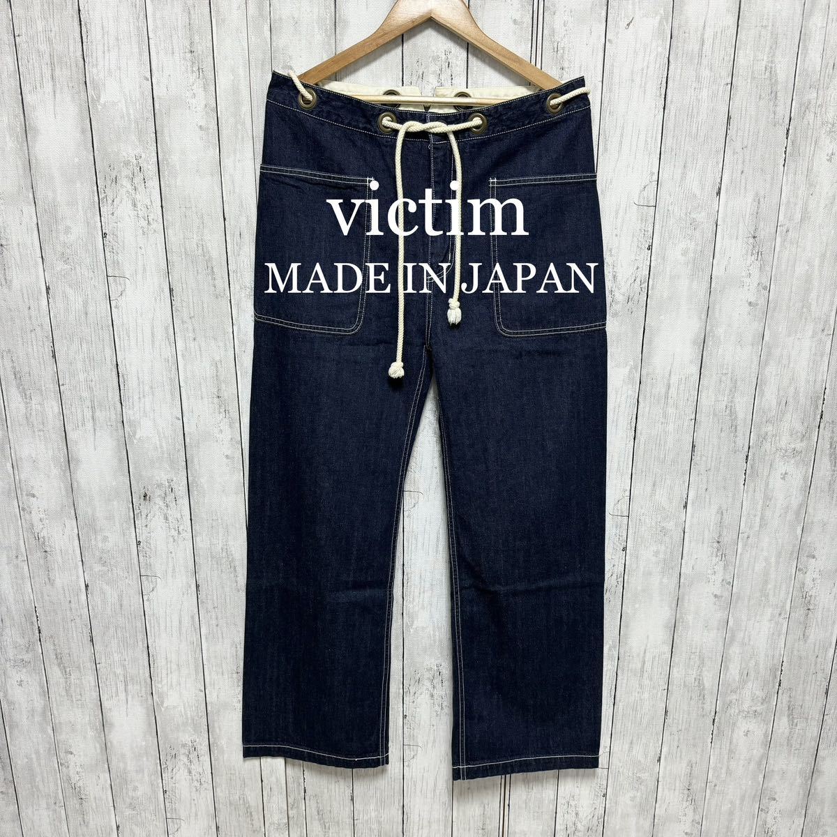 美品 victim ロープコードペインターデニム 日本製|PayPayフリマ