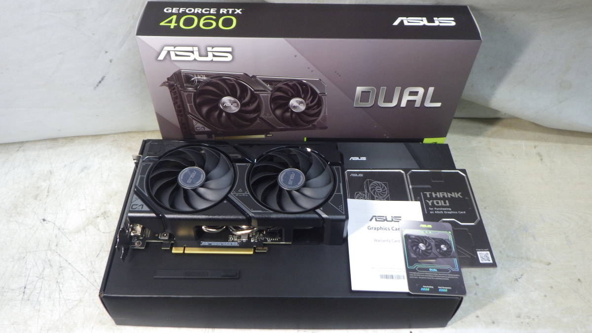 結婚祝い □ASUS□OC版グラフィックボード□DUAL-RTX4060-O8G□中古