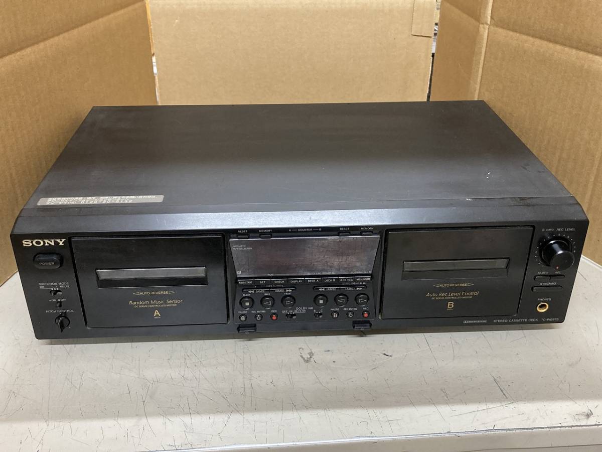 ■SONY■ツインリバースカセットデッキ■TC-WE675■中古■　★即決★_画像1