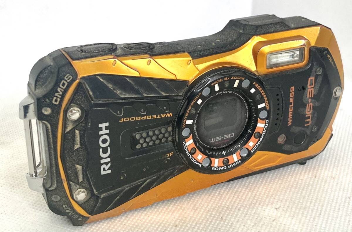 動作未確認) 中古 カメラ リコー RICOH WG-30W コンパクト デジタル