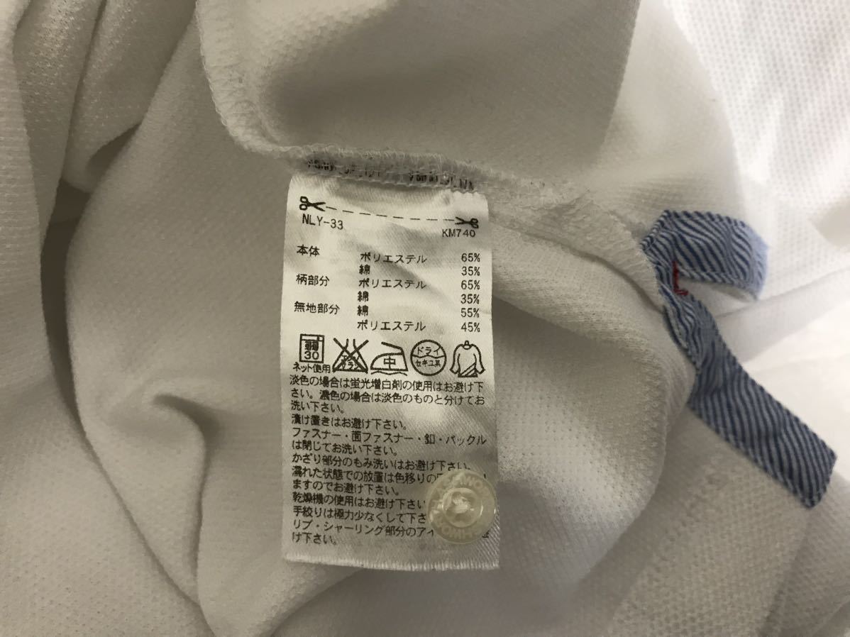 本物アシュワースASHWORTH襟シャツ半袖ポロシャツメンズサーフアメカジミリタリービジネススーツゴルフLL白ホワイトOXL日本製