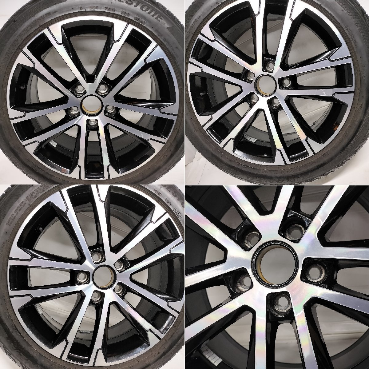 ◆配送先指定◆ ＜希少！ ノーマル x ホイール 1本＞ 225/45R17 ブリヂストン 17x7J フォルクスワーゲン ゴルフ 7 純正 オプション 5H -112_画像2