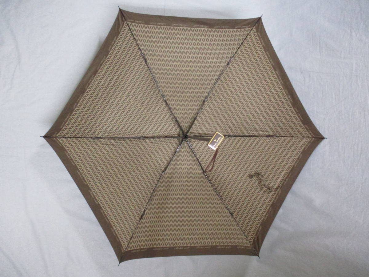 マリオバレンチノ 三つ折りたたみ傘 レトロ 半径５２ｃｍ 持ち手部分シュリンク包装されています ケース付き 製品番号ＫＳ７０６９の画像8