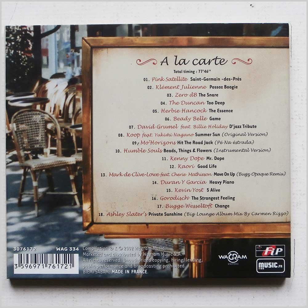 Saint-Germain Des Pres Cafe II Various Artists 輸入盤CD_画像2