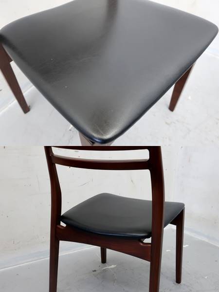 ■P565■展示品■AREA TOKYO/エリア■無垢■ダークウォールナット■chair A-16■北欧モダンスタイル■ダイニングチェア■2脚セットの画像2