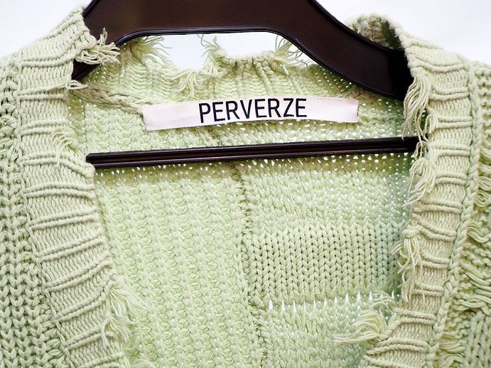 PERVERZE Crash Twoway Knit Cardigan カーディガン パーバーズ ROKU CITYSHOP クラッシュ_画像3