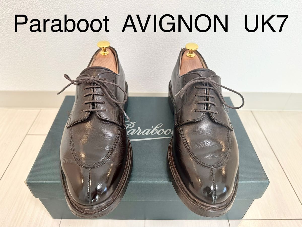 【靴クリーム付き】Paraboot パラブーツ AVIGNON アヴィニョン UK7 カフェ ダークブラウン