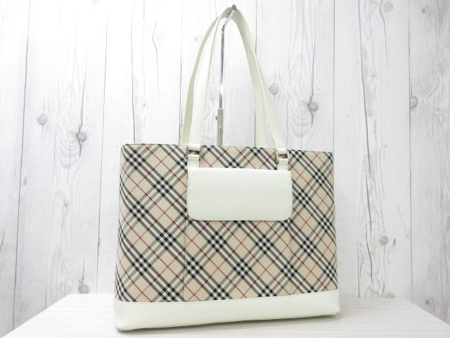 極美品 BURBERRY バーバリー ノバチェック トートバッグ ショルダー