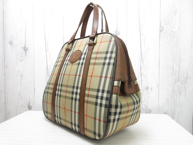 極美品 Burberrys バーバリー ノバチェック ハンドバッグ ミニボストン