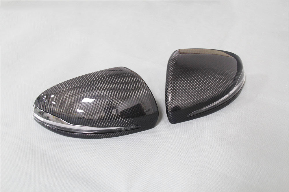 BENZ carbon made Benz W205 W222 W213 X205 C S GLC E exchange type mirror cover left steering wheel free shipping 