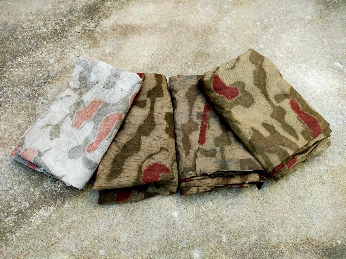 ドイツ国境警備隊 BGS スワンプカモ 沼地迷彩 ドイツ軍幕 4枚 ドイツ国境警備隊 BGS スワンプカモ 沼地迷彩 ドイツ軍幕 4枚