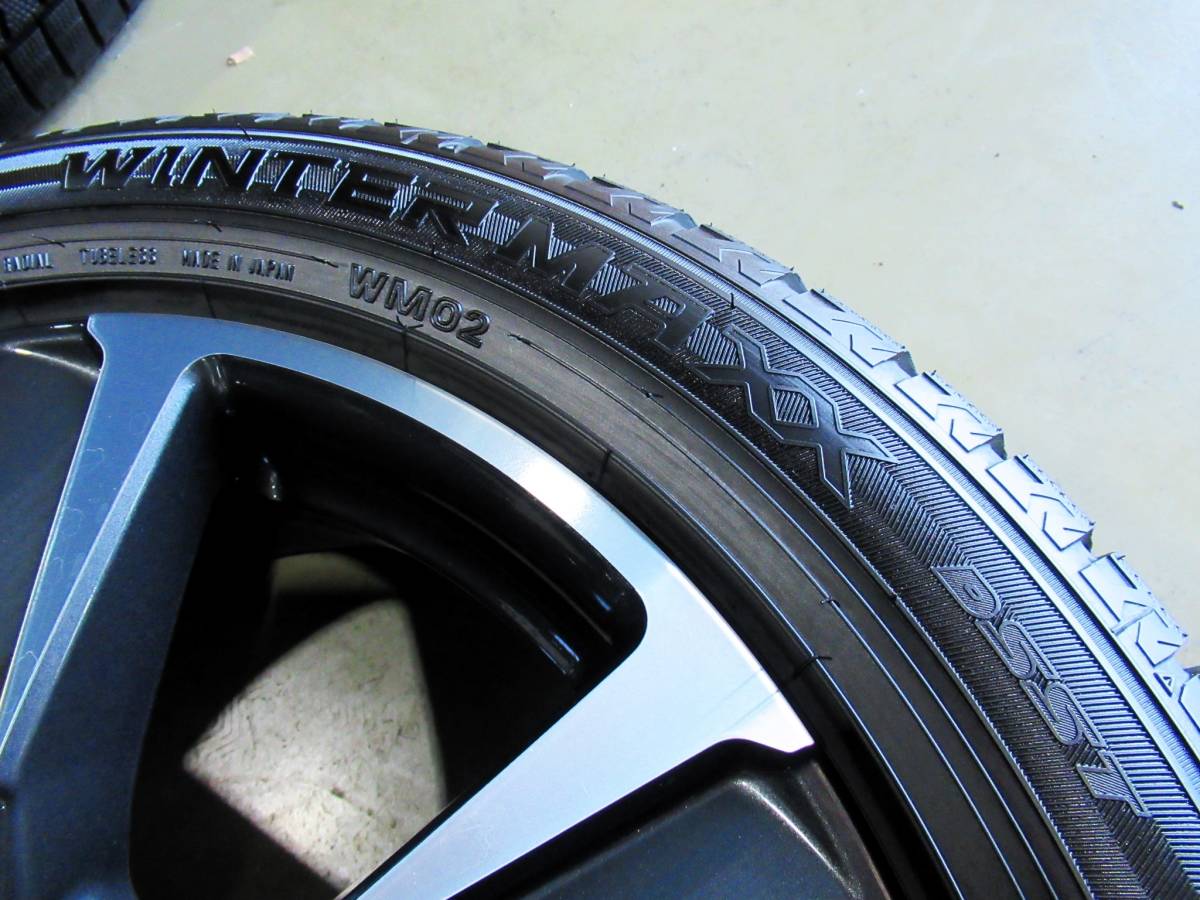 ダンロップ WM02 DSST ランフラット スタッドレス 225/50R18 レクサス UX250h バージョンL 純正付4本 UX300e UX200 C-HR エスティマ_画像3