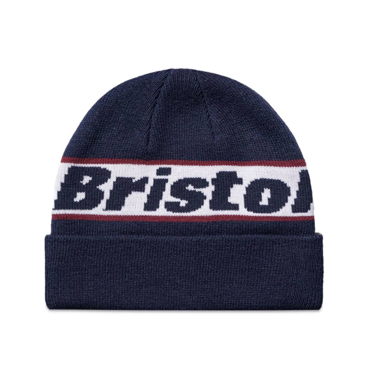 FC REAL BRISTOL CLASSIC LOGO LINE BEANIE BLACK FCRB ニット帽 ビーニー ニットキャップ ネイビー 新品 22AW SOPH ソフ_画像1