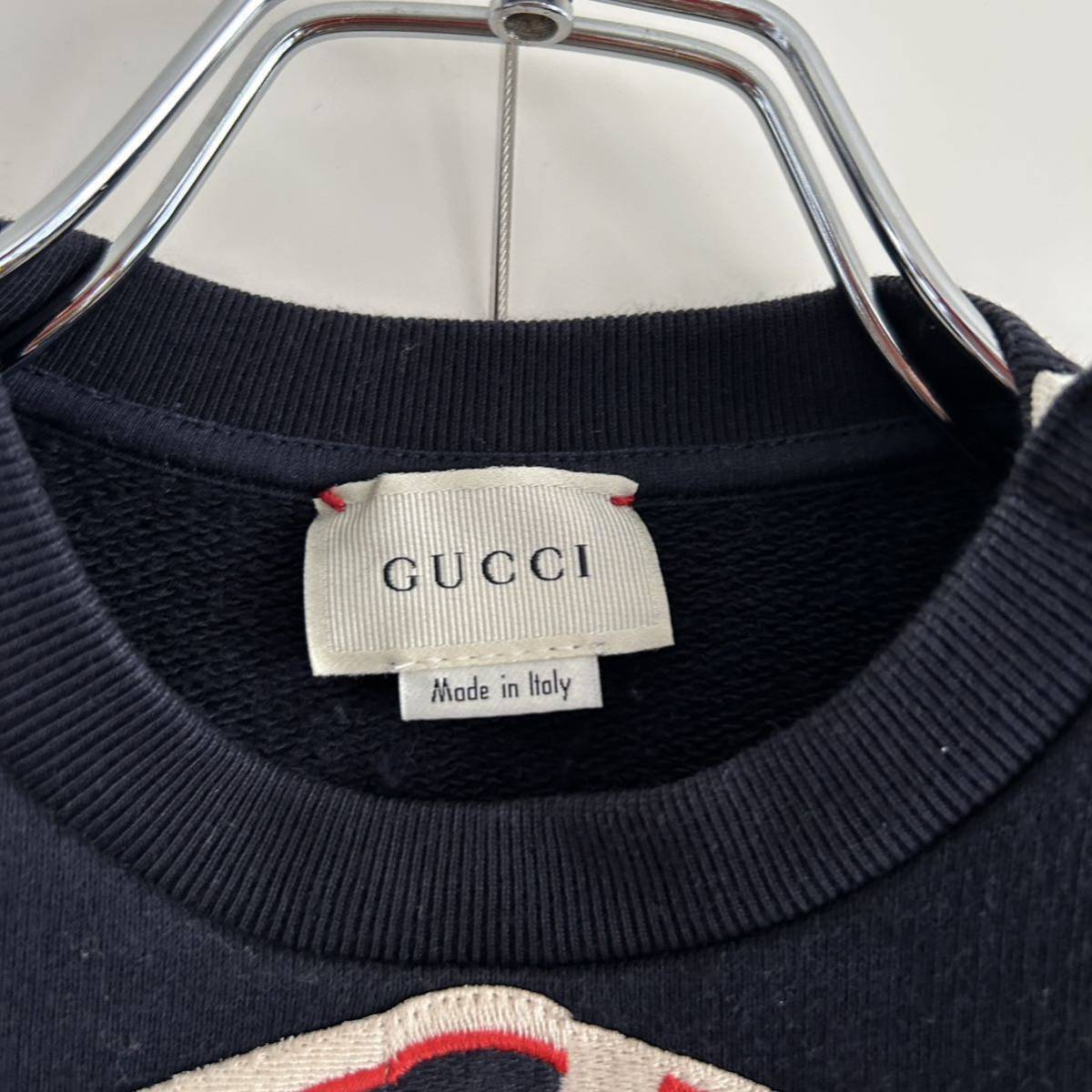 GUCCI グッチ ITALY製 キッズスウェット 24m リボン_画像4