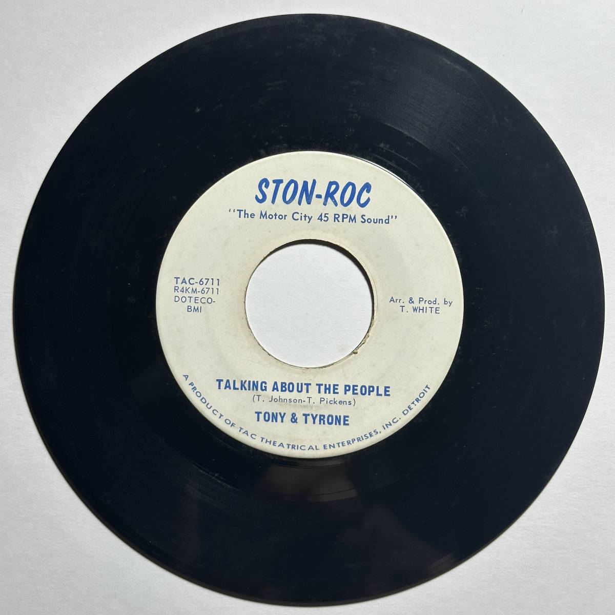 Tony & Tyrone・Talking About The People / Don’t Ever Leave Me　US 7”_23101707