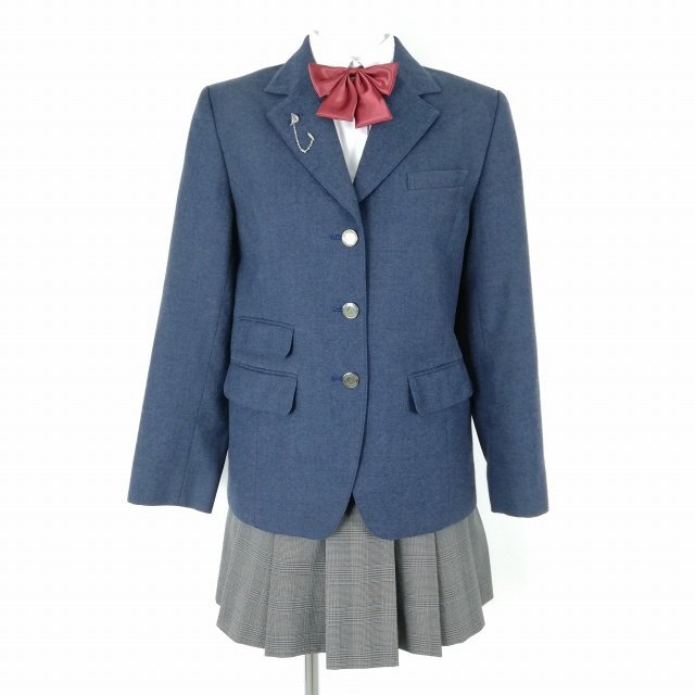 1円 ブレザー ミニスカート リボン 上下4点セット L 大きい 1円 ブレザー ミニスカート リボン 上下4点セット L 大きい