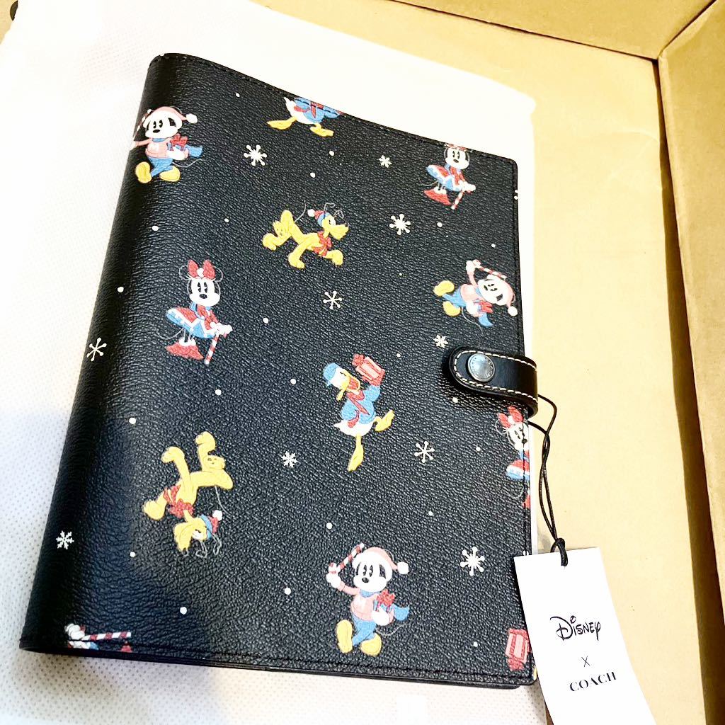 送料込 新品 COACH X ディズニー100周年コラボ ZIPカードケース 小物入 