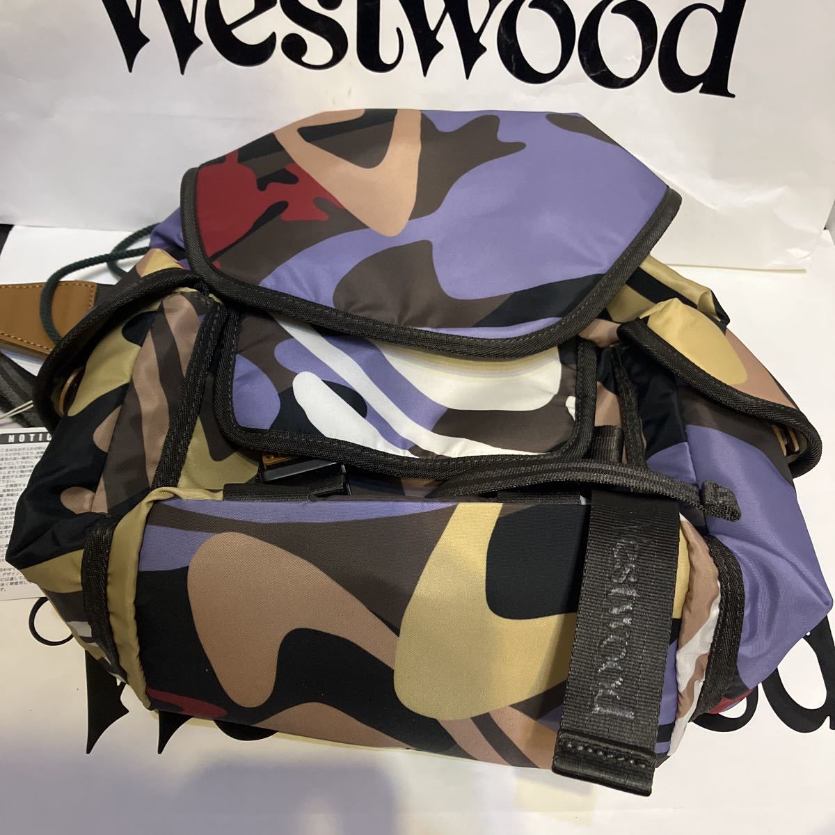 送料込 新品 Vivienne Westwood ワンショルダーミニリュック オーブ柄