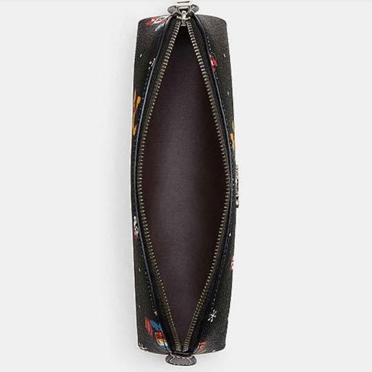 送料込 新品 COACH X ディズニー100周年コラボ ペンケースA 黒 送料込 新品 COACH X ディズニー100周年コラボ ペンケースA 黒