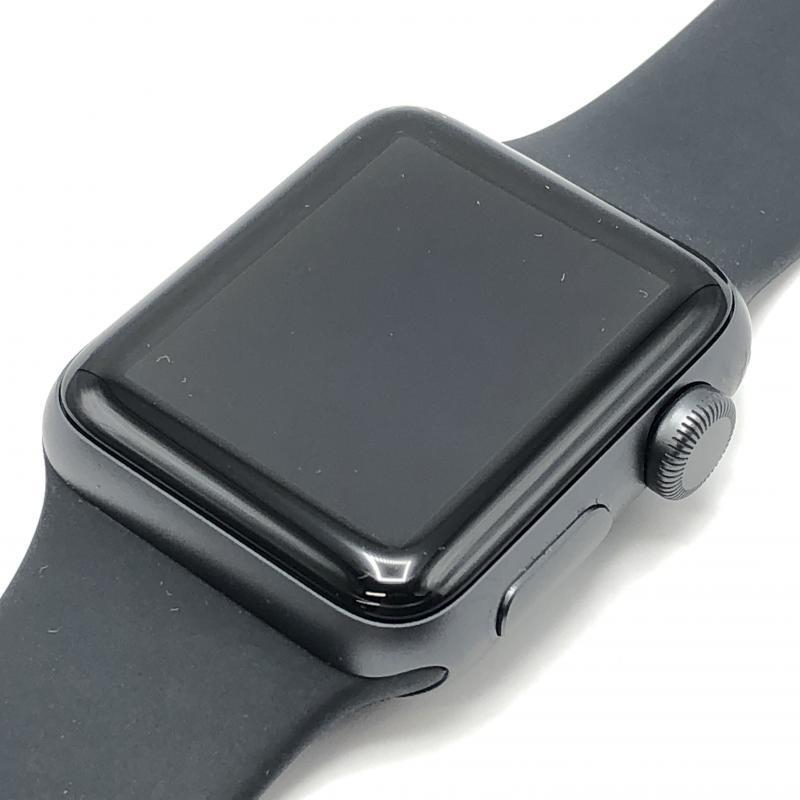 最適な材料 3 Series Watch 【中古】Apple 38mm ブラックスポーツ