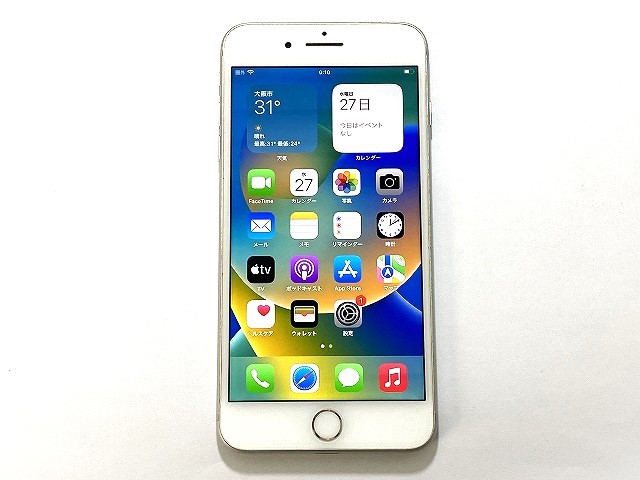 中古 通電OK 判定○ Apple アップル docomo ドコモ iPhone8 Plus アイフォン 256GB MQ9P2J/A シルバー スマートフォン
